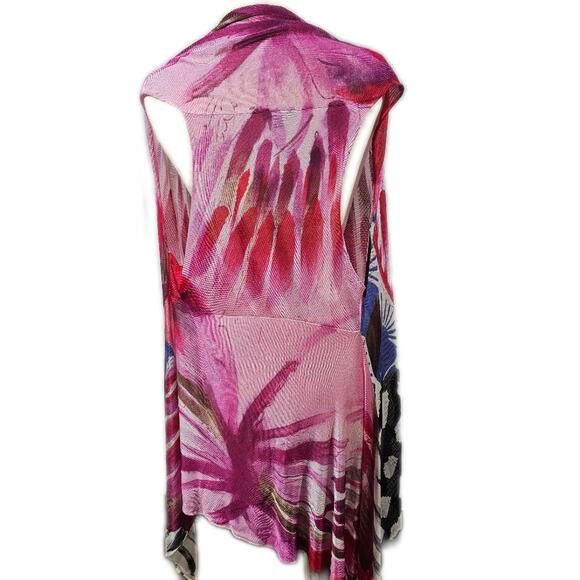 Dor Dor Couture Colorful Super Soft Asymmetric Kimono MEDIUM - Picture 11 of 15